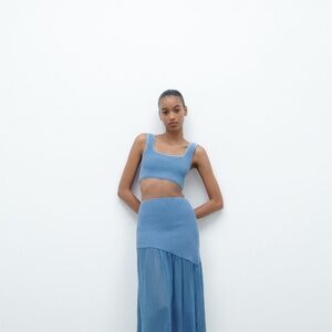 Zara Co Ord Set crop top and skirt